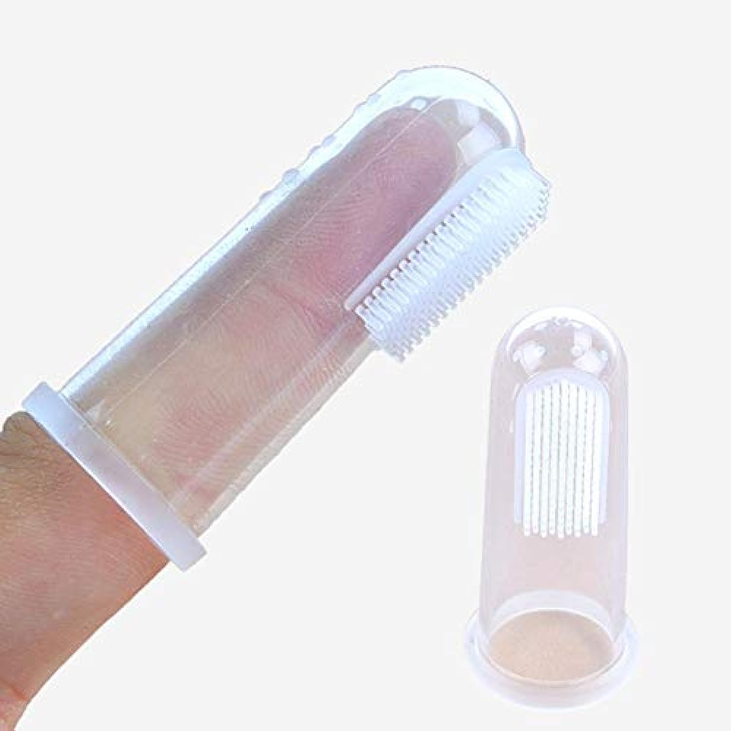 3 Pcs Baby Finger Toothbrush - Kids Safety Silicone Teether With Box - ...