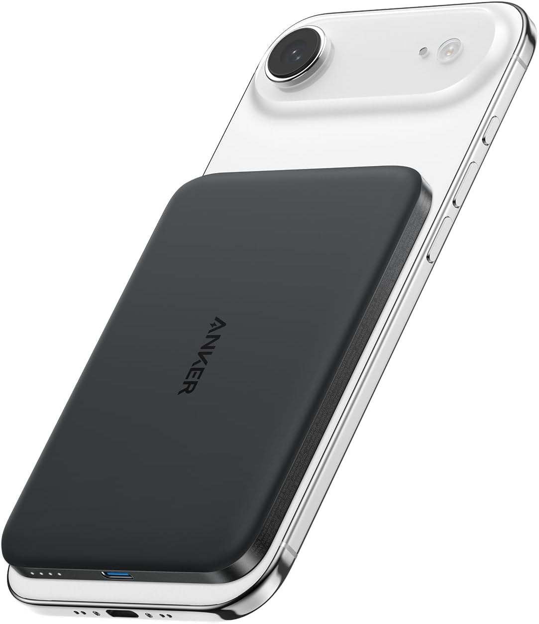 Anker Nano Magnetic Power Bank, 5,000mAh Qi2-Certified 15W Portable Cha...