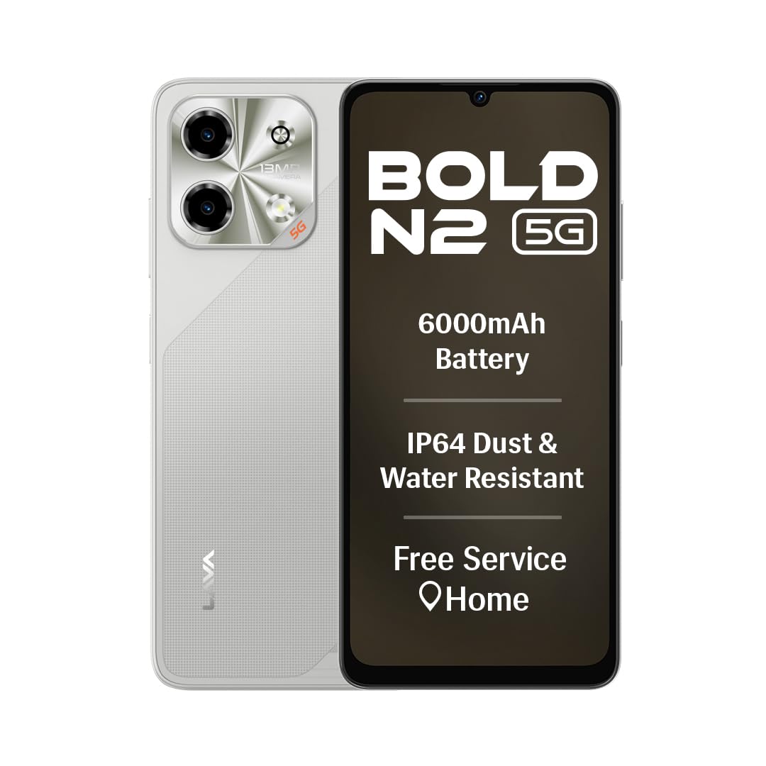 Lava Bold N2 5G (Regal Gold, 4GB RAM, 128GB Storage)