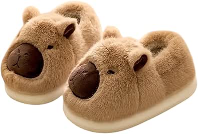 Capybara Slippers. UK Adult Size 5-6. Capybara Gift.