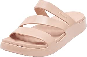 Crocs Women Getaway Patent Strappy 211296-7AF, EU 39-40 Pink Caramel
