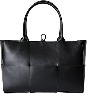Women Woven Tote Small Crossbody Bag, Weave Handbag Shoulder Bag Built-in Zipper Pursewith Detachable Strap